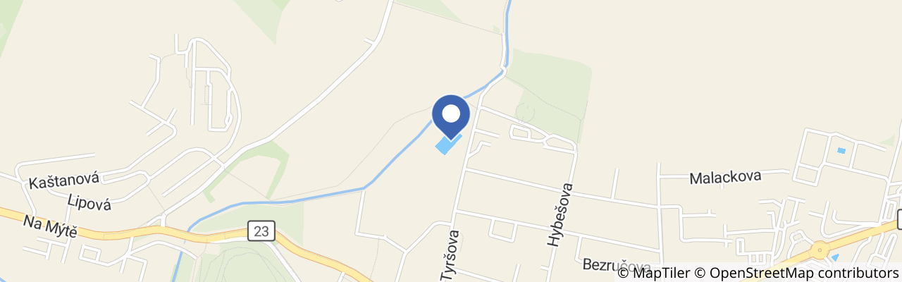 Mapa - Koupaliště Zátoka Rosice