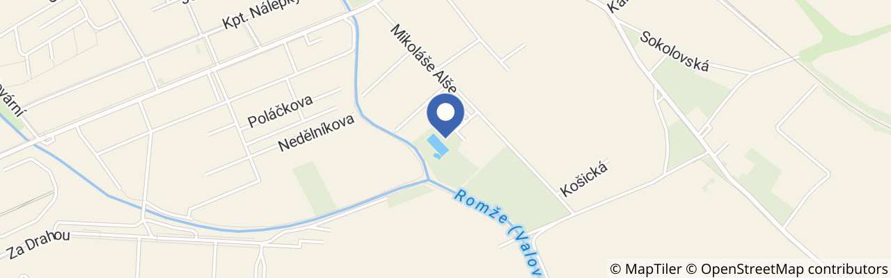 Mapa - Koupaliště Vrahovice
