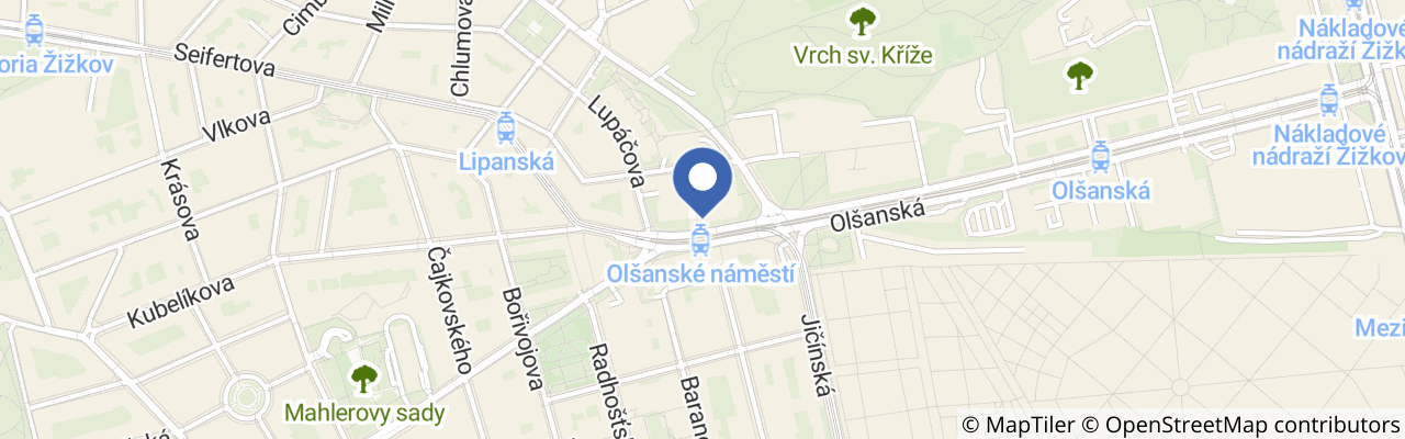 Mapa - Wellness Hotel Olšanka