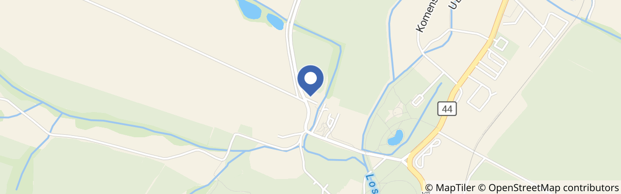 Mapa - Velkolosinská pralinkárna