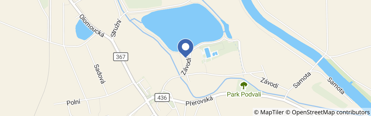 Mapa - Dětské hřiště Na Hrázi