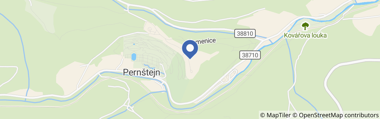 Mapa - Hrad Pernštejn