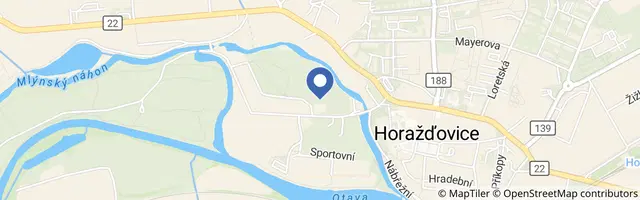 Mapa - Přírodovědná stanice Horažďovice