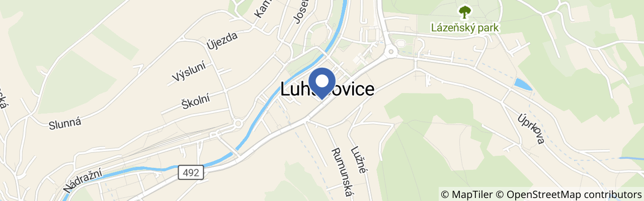 Mapa - Luhačovice