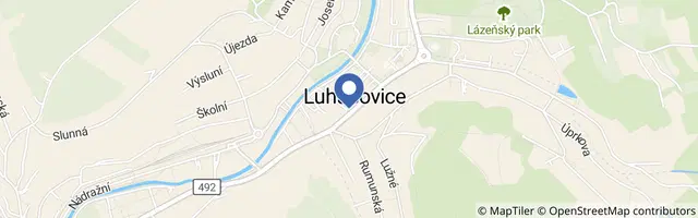 Mapa - Luhačovice