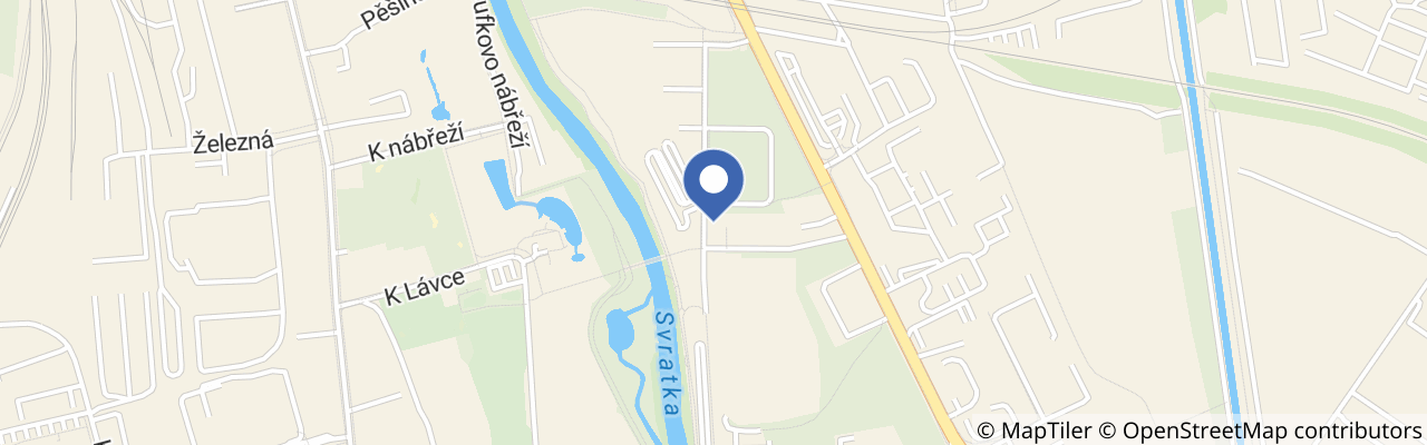 Mapa - Sportovní areál Komec