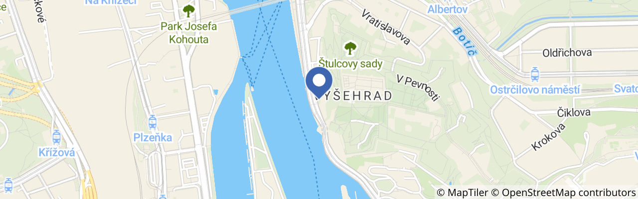 Mapa - Královský den na Vyšehradě