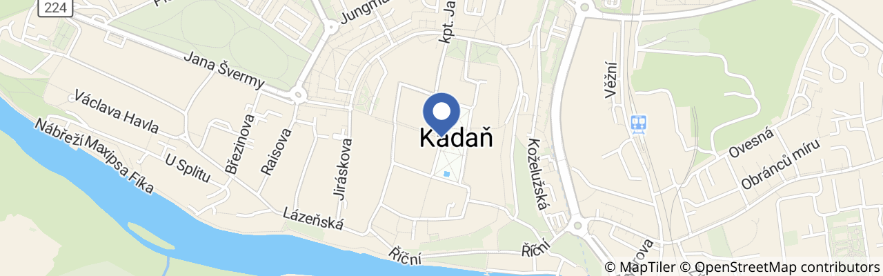Mapa - Císařský den v Kadani 2026