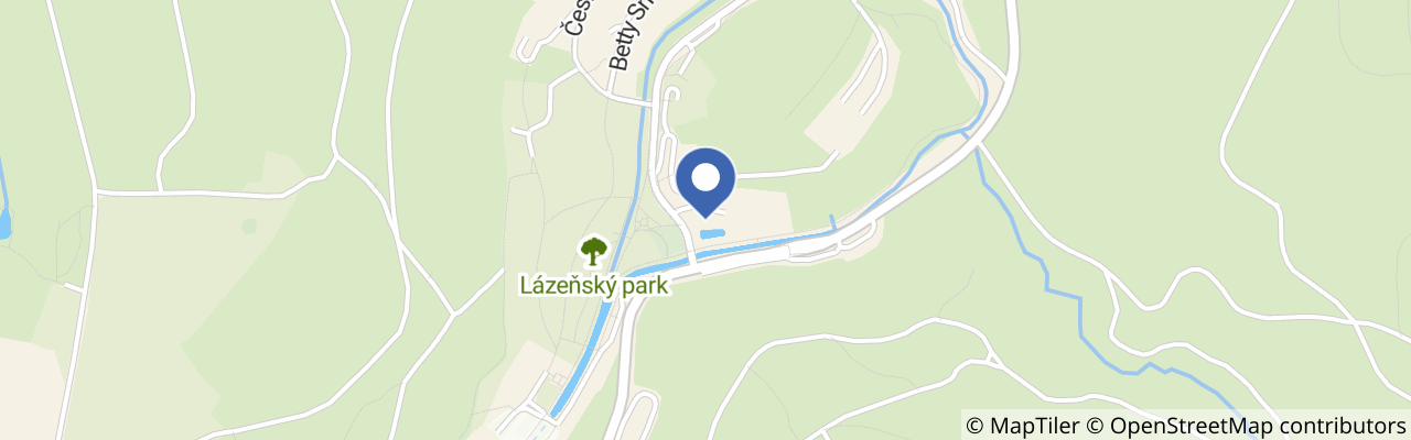 Mapa - Sluneční lázně Luhačovice