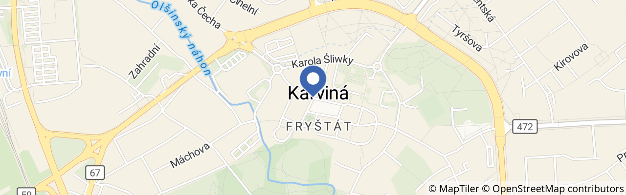 Mapa - Rozloučení s prázdninami v Karviné