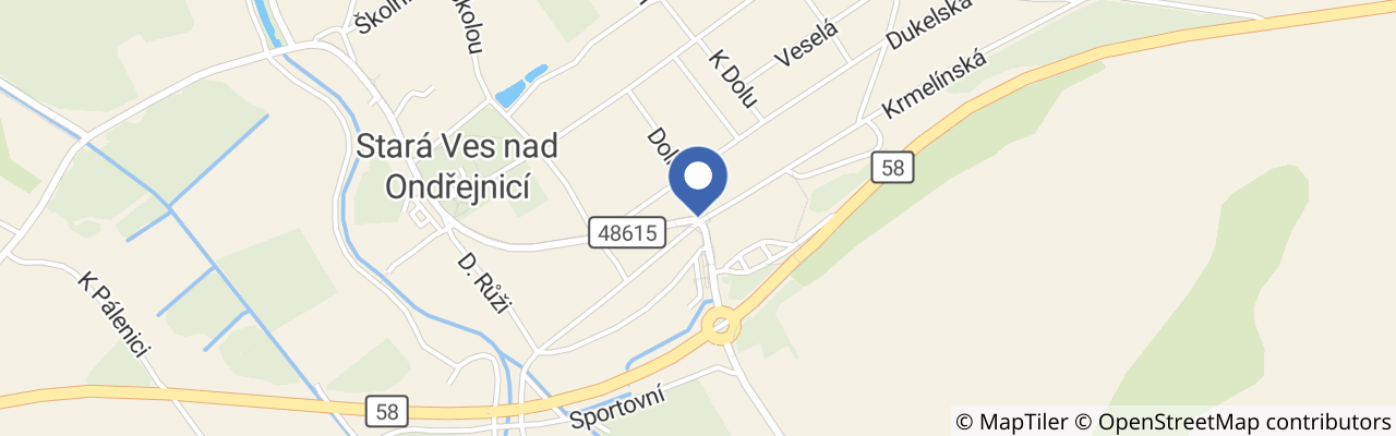 Mapa - Loučení s prázdninami ve Staré Vsi nad Ondřejnicí