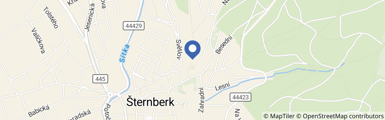 Mapa - Hrad Šternberk