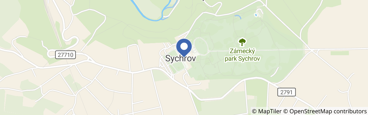 Mapa - Skotské hry na zámku Sychrov