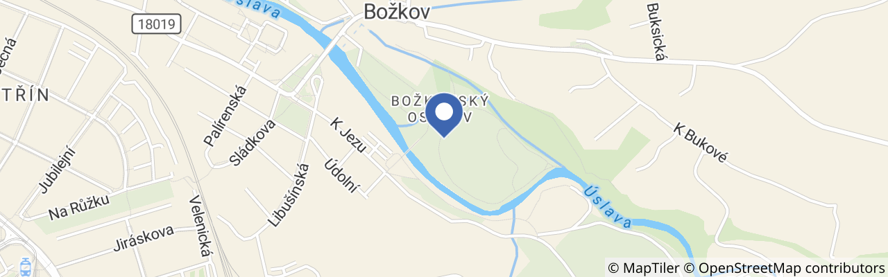 Mapa - Ukončení prázdnin na Božkovském ostrově v Plzni