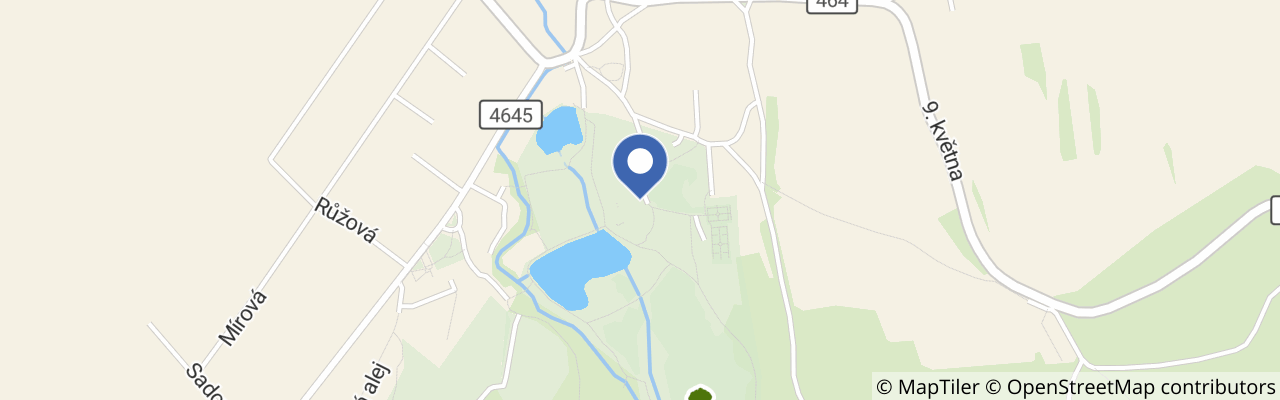 Mapa - Státní zámek Raduň