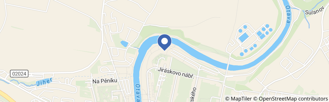 Mapa - Kuličková dráha Písek