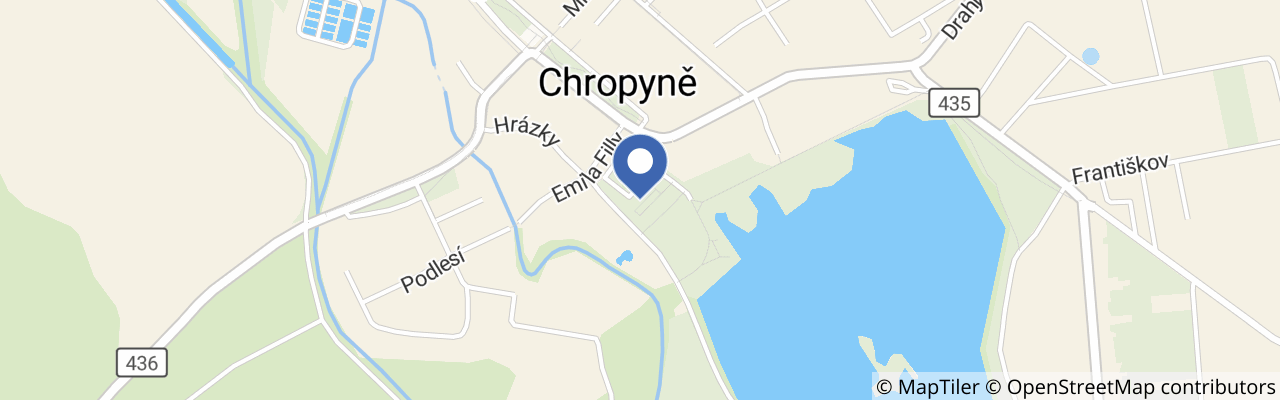 Mapa - Zámek Chropyně