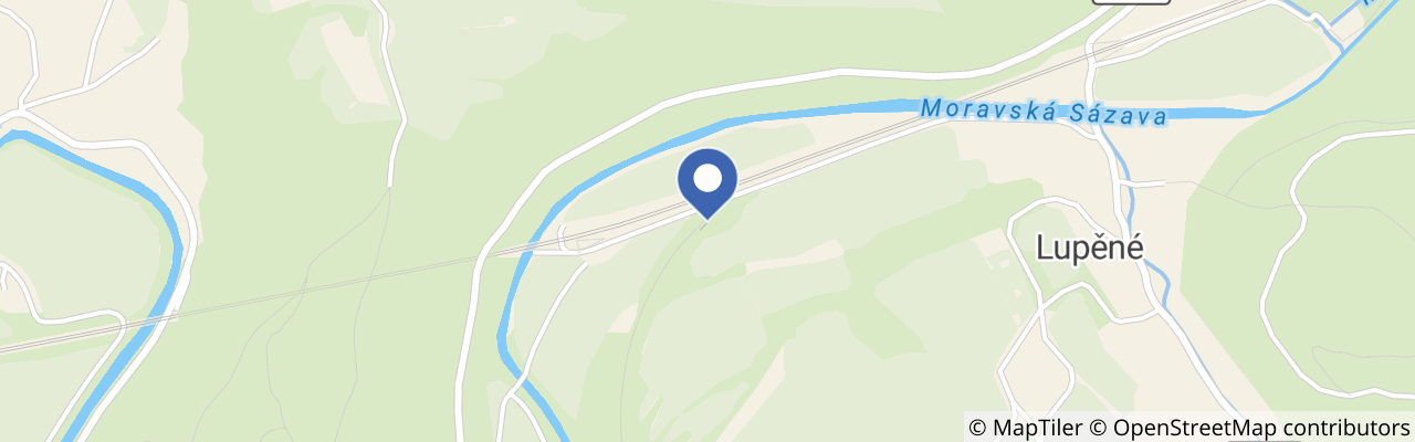Mapa - Železniční skanzen Lupěné