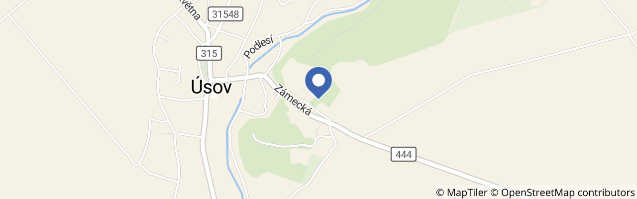 Mapa - Zámecká zahrada Úsov