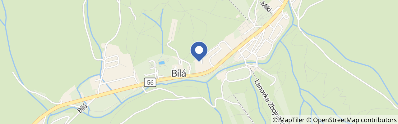 Mapa - Ubytování Na Bílé