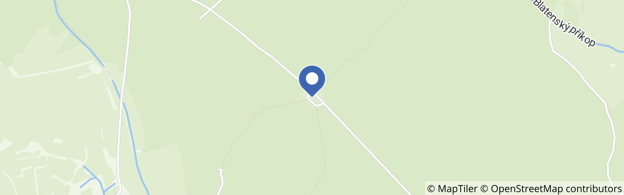 Mapa - Kamenná rozhledna Blatenský vrch