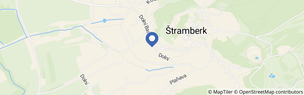 Mapa - Penzion v Podhradí