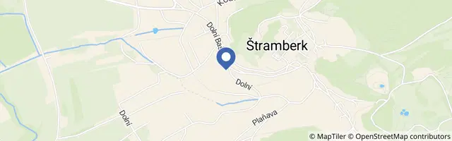 Mapa - Penzion v Podhradí