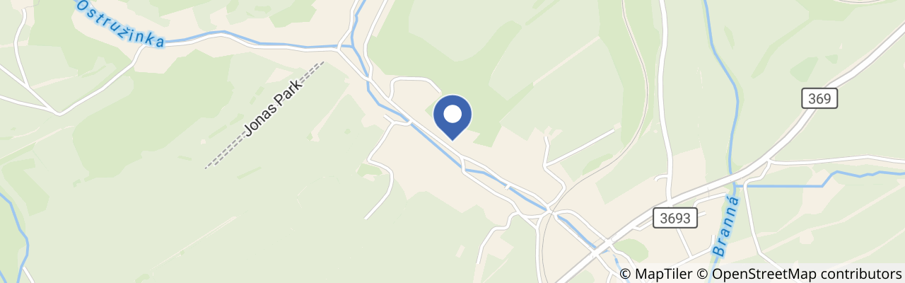 Mapa - Penzion Ostružník