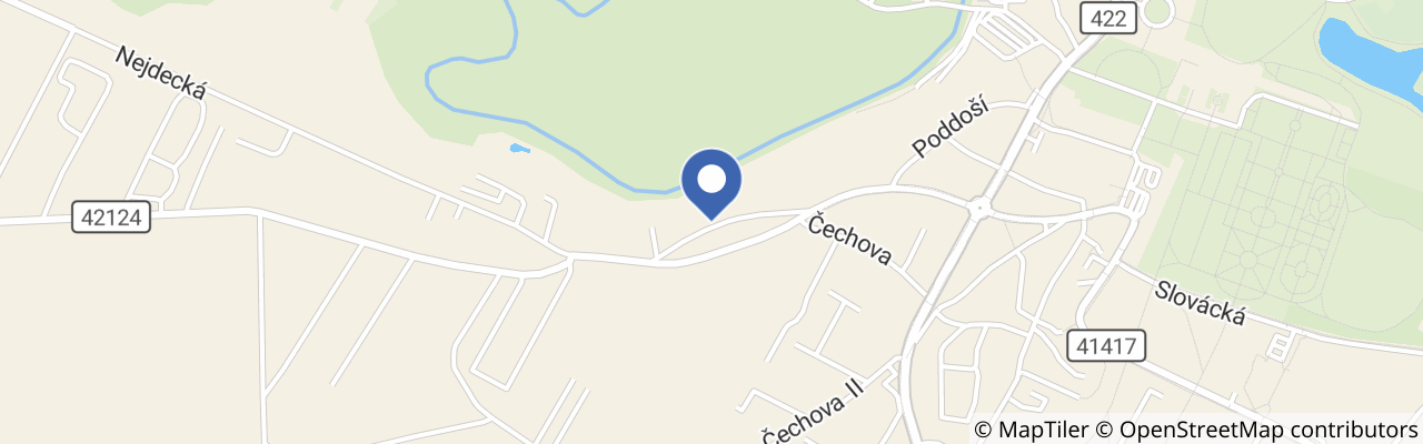 Mapa - Ubytování Ledňáček