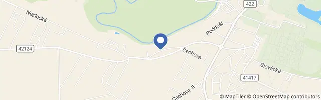 Mapa - Ubytování Ledňáček