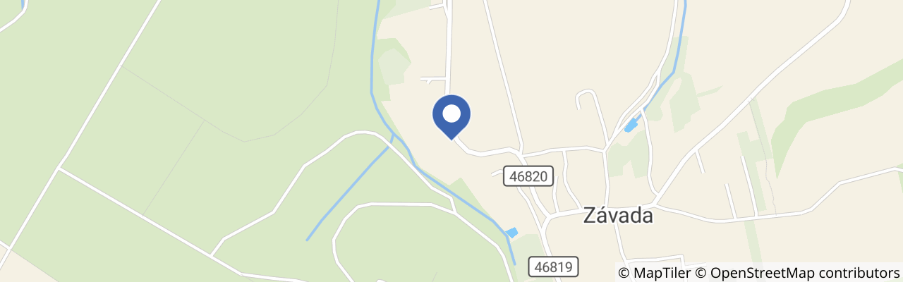 Mapa - Penzion Závada