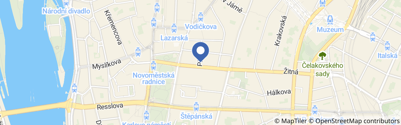 Mapa - Hotel Suite Home Prague