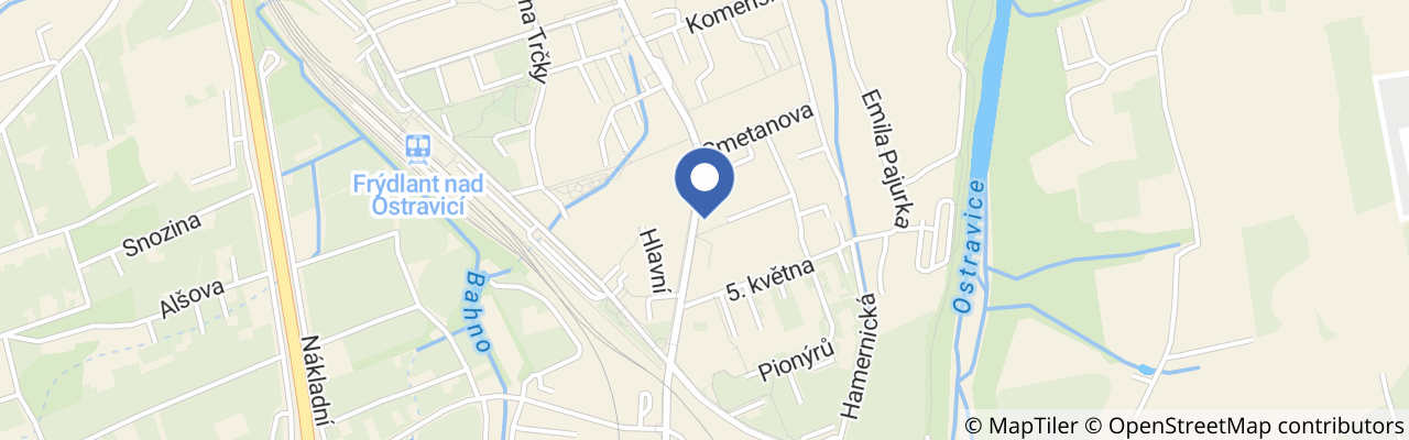 Mapa - Penzion Babí vrch