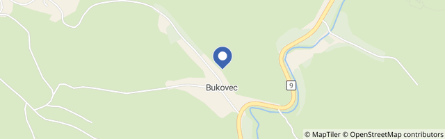 Mapa - Hájovna Bukovec