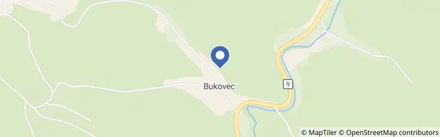 Mapa - Hájovna Bukovec